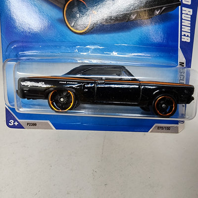 '70 Plymouth Road Runner #79 * BLACK * 2009 Hot Wheels