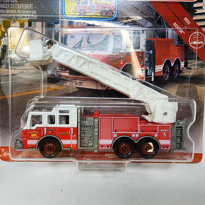 Pierce Velocity Aerial Platform Fire Truck * Matchbox Working Rigs