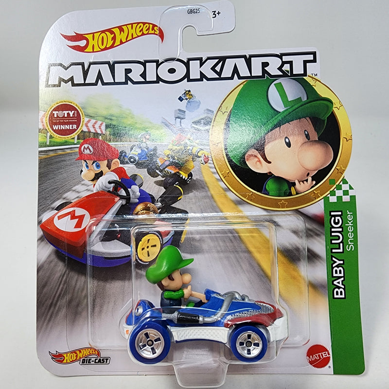 Baby Luigi Sneeker * Hot Wheels MARIO KART Nintendo