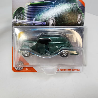 '36 Ford Sedan Custom * Green * Matchbox Moving Parts