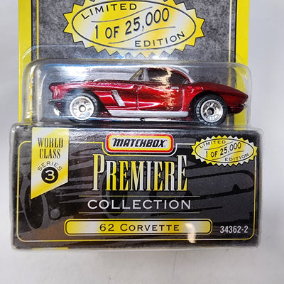 '62 Corvette * Burgundy * Matchbox Premiere Collection