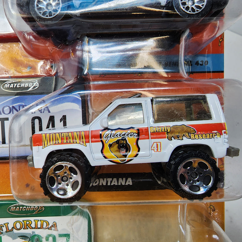 Camaro, Mercedes, Bronco  * Matchbox 3-Pack Across America