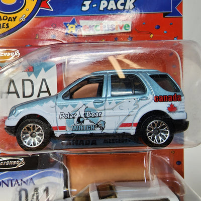 Camaro, Mercedes, Bronco  * Matchbox 3-Pack Across America