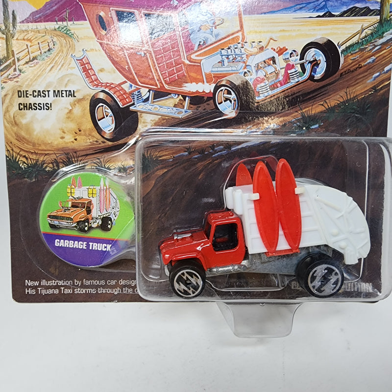 Garbage Truck * RED/WHITE * Johnny Lightning Wacky Winners