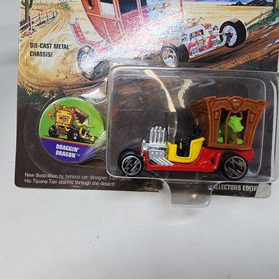 Draggin Wagon * RED/YELLOW * Johnny Lightning Wacky Winners