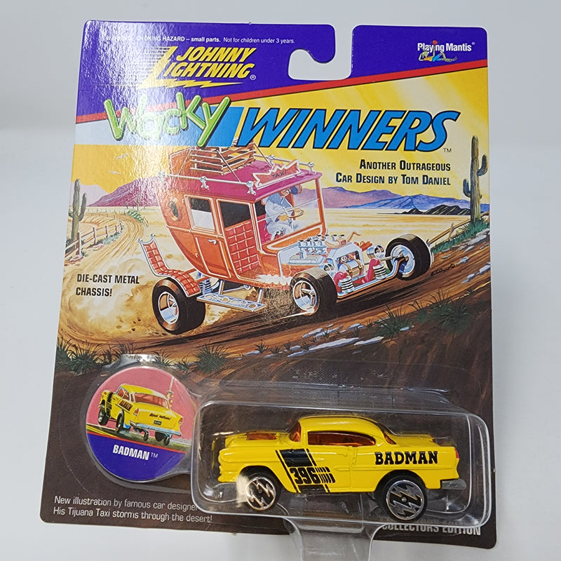 Badman * YELLOW * Johnny Lightning Wacky Winners