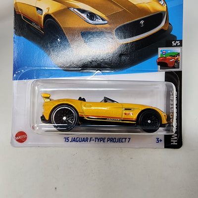 '15 Jaguar F-Type Project 7 #116 * Yellow * 2024 Hot Wheels