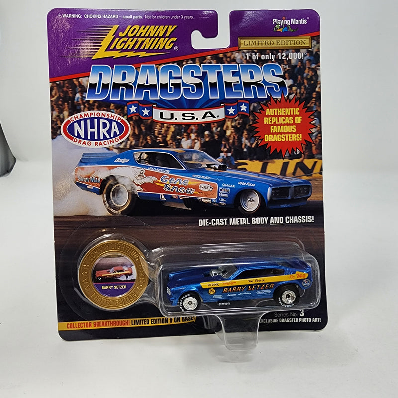 Barry Setzer Blue * Johnny Lightning Dragsters USA