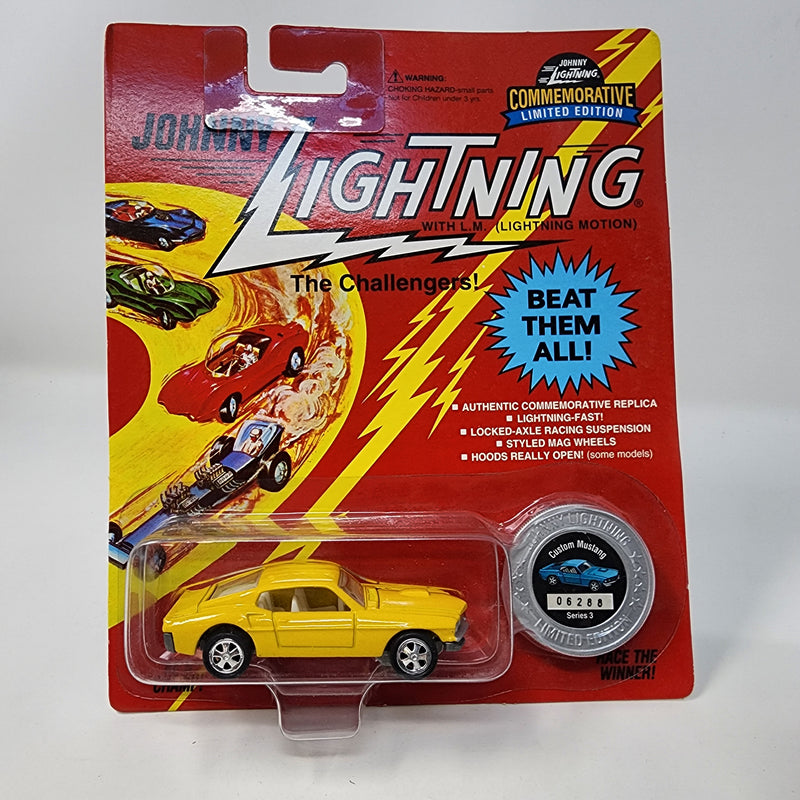 Custom Mustang Yellow * Johnny Lightning Commemorative