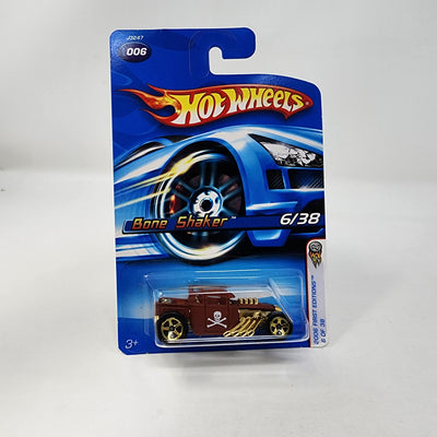 Bone Shaker #6 * Browm w/ 5sp Rims * 2006 Hot Wheels