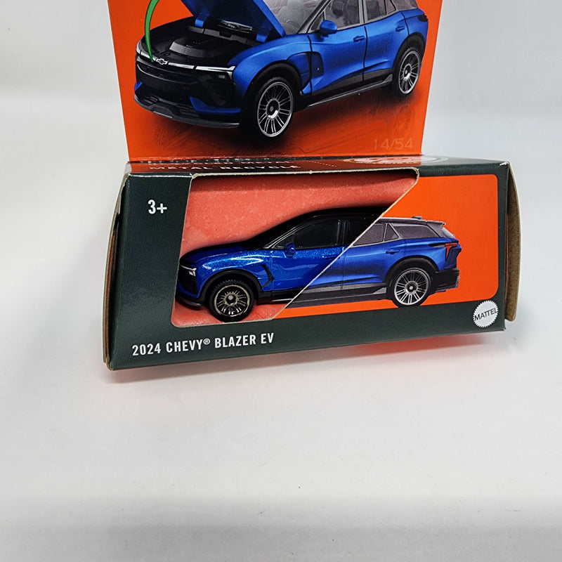 2024 Chevy Blazer EV * BLUE * 2024 Matchbox Moving Parts Case Q