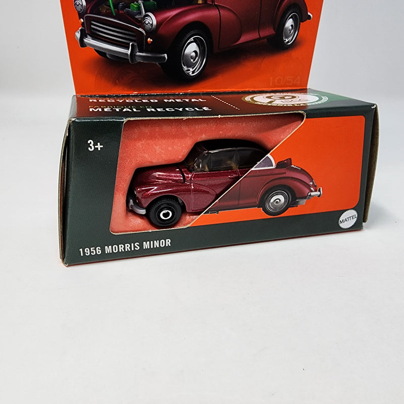 1956 Morris Minor * Burgundy * 2024 Matchbox Moving Parts Case Q