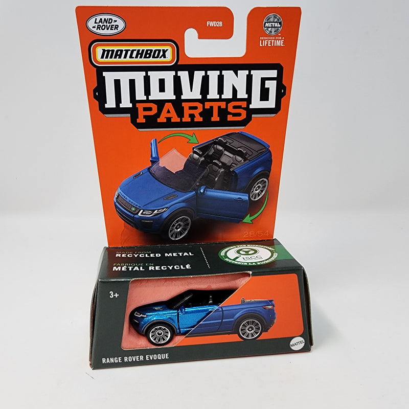 Range Rover Evoque * Blue * 2024 Matchbox Moving Parts Case Q