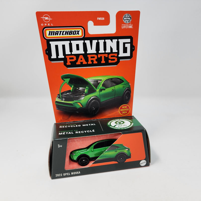 2022 OPEL Mokka * Green * 2024 Matchbox Moving Parts Case Q