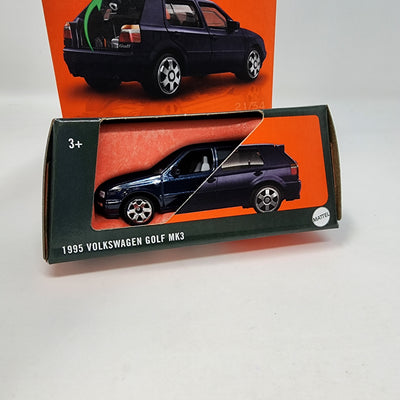 1995 Volkswagen Golf MK3 * Dark Blue * 2024 Matchbox Moving Parts Case Q