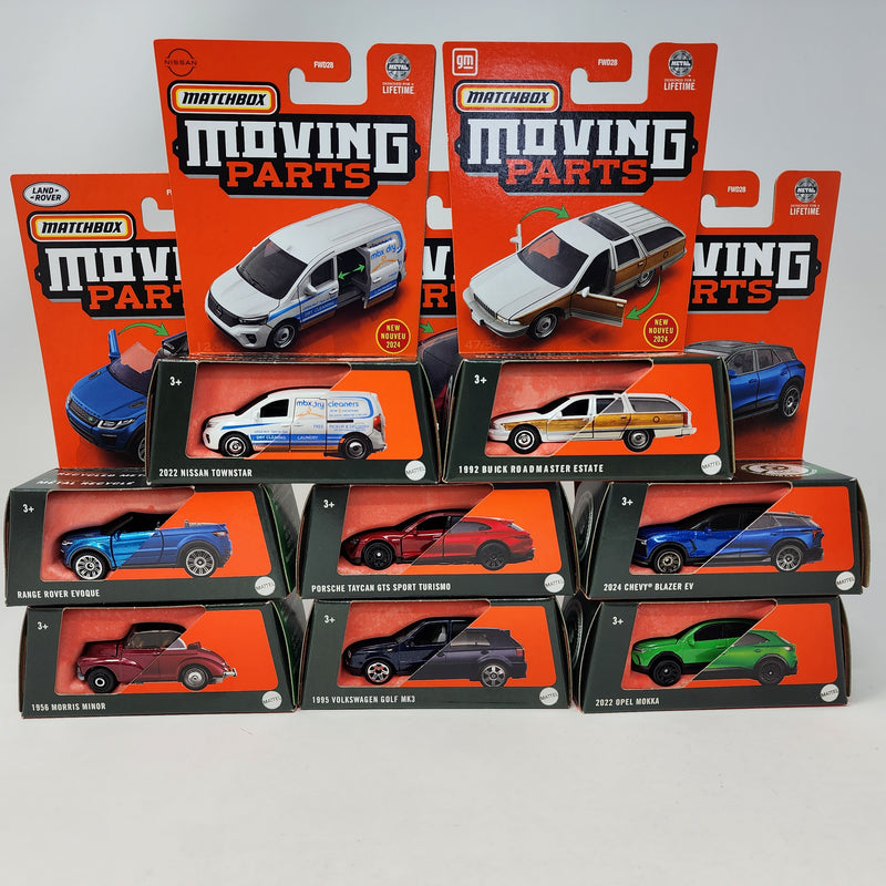 Complete 8 Car Set Case Q Moving * 2024 Matchbox Moving Parts Case Q