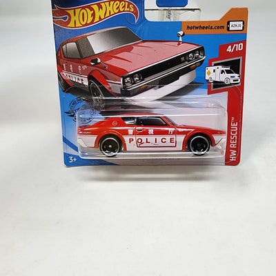 Nissan Skyline 2000 GT-R * Red * 2019 Hot Wheels SHORT CARD