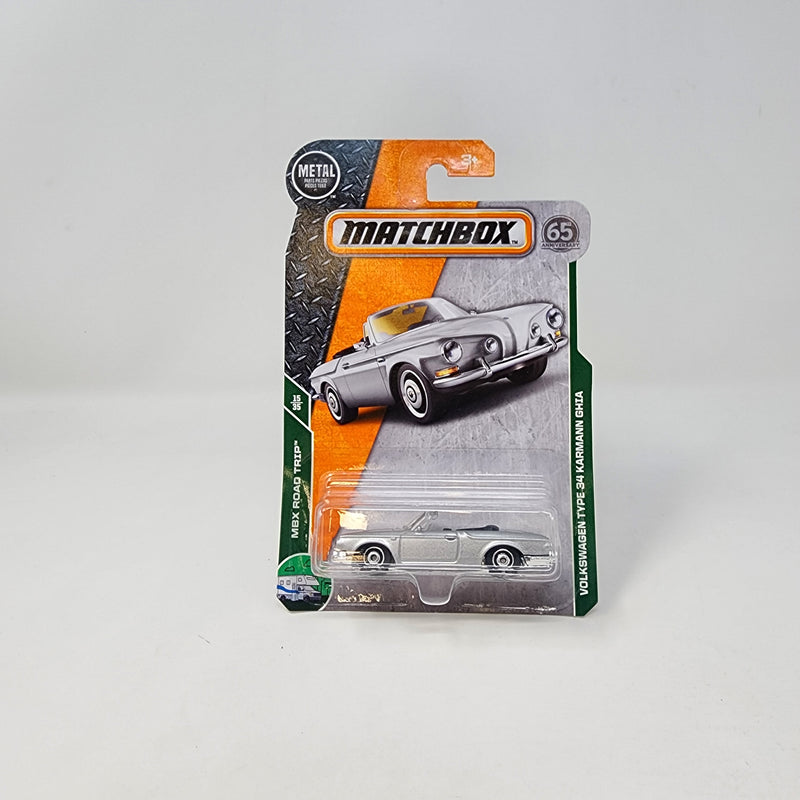 Volkswagen Type 34 Karmann Ghia * Silver * Matchbox Basic