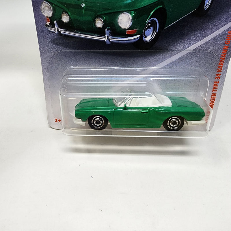 Volkswagen Type 34 Karmann Ghia * Green * Matchbox Basic