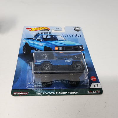 '87 Toyota Pickup Truck * Blue * Hot Wheels Car Culture Toyota Series