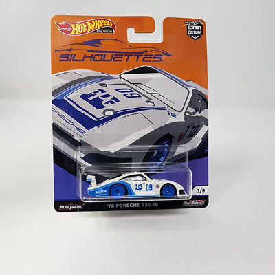 '78 Porsche 935-78 * White * Hot Wheels Car Culture Silhouettes