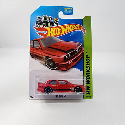 '92 BMW M3 #195 * RED * 2014 Hot Wheels