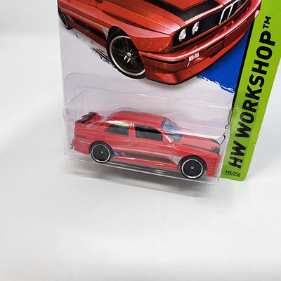 '92 BMW M3 #195 * RED * 2014 Hot Wheels