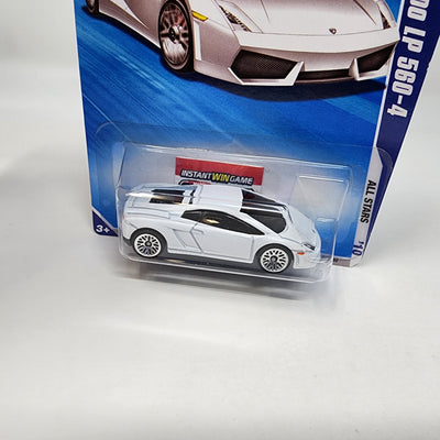 Lamborghini Gallardo LP 560-4 #121 * White * 2010 Hot Wheels