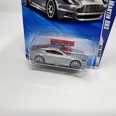 '10 Aston Martin DBS #124 * Silver * 2010 Hot Wheels