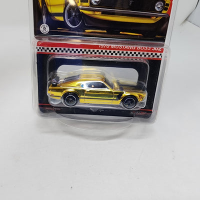 1970 Ford Mustang Boss 302 * GOLD * Hot Wheels Red Line Club RLC