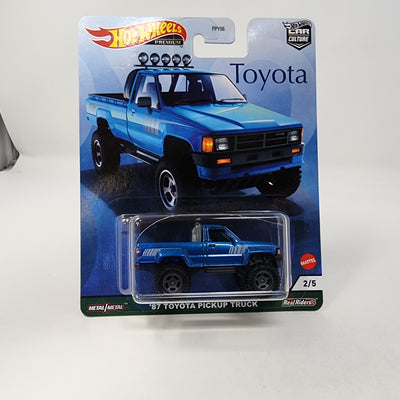 '87 Toyota Pickup Truck * Blue * Hot Wheels Car Culture Toyota Series