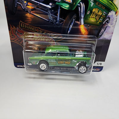 '55 Chevy Bel Air Gasser * Hot Wheels Car Cutlure Drag Strip Demons