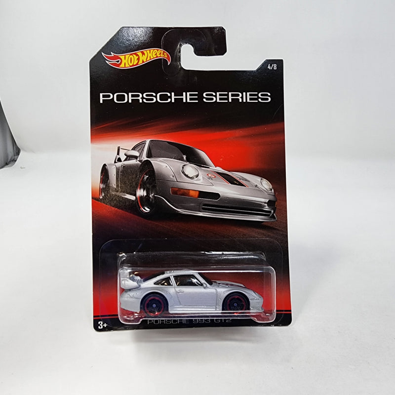 Porsche 993 GT2 * Silver * Hot Wheels Porsche series Walmart Only