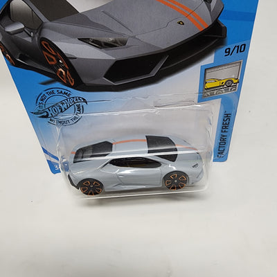 Lamborghini Huracan #245 * Grey * 2019 Hot Wheels