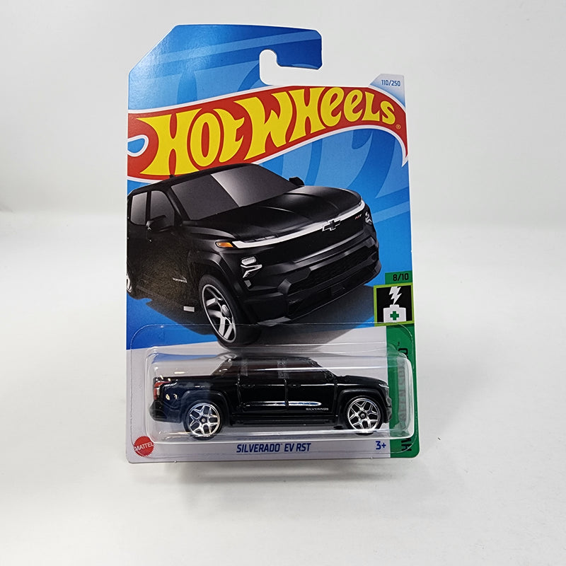 Silverado EV RST * BLACK * 2024 Hot Wheels Case P