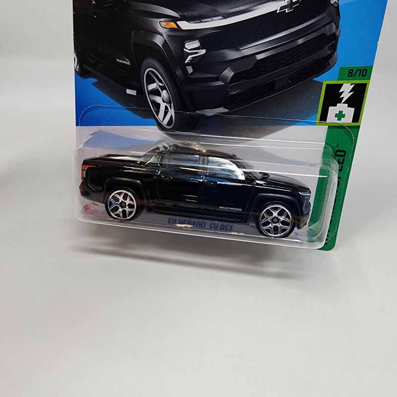 Silverado EV RST * BLACK * 2024 Hot Wheels Case P