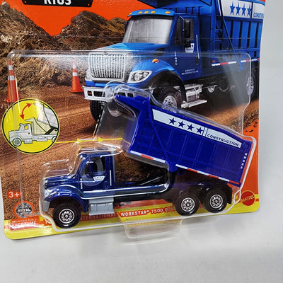 International Workstar 7500 Truck #15/16 * BLUE * 2024 Matchbox Working Rigs Case A