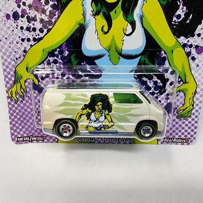 '77 dodge Van She-Hulk Marvel * Hot Wheels Pop Culture