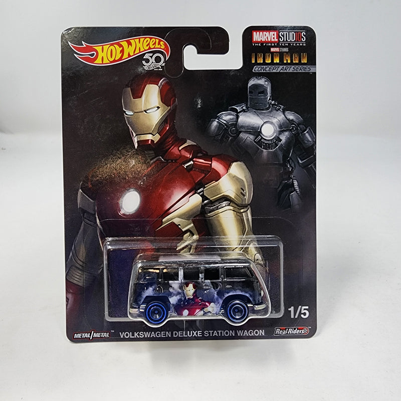 Volkswagen Deluxe Station Wagon Iron Man Marvel * Hot Wheels Pop Culture