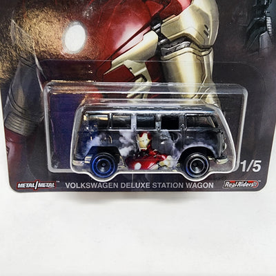 Volkswagen Deluxe Station Wagon Iron Man Marvel * Hot Wheels Pop Culture