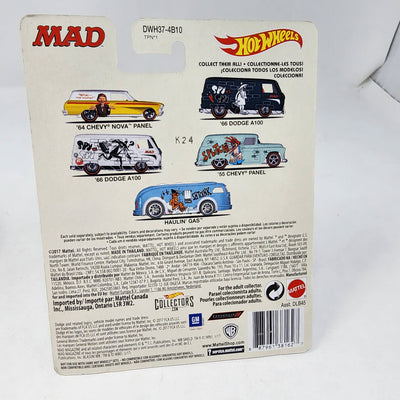 '66 Dodge A100 Spy MAD * WHITE * Hot Wheels Pop Culture