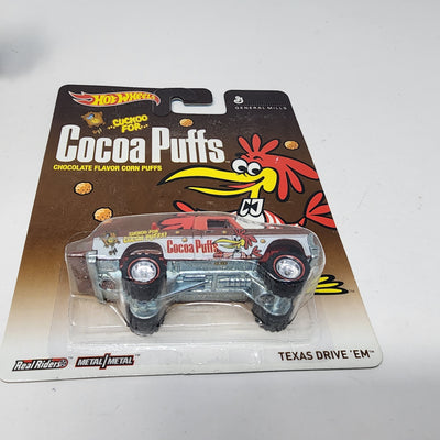 Texas Drive 'em Cocoa Puffs * Hot Wheels Pop Culture General Mills