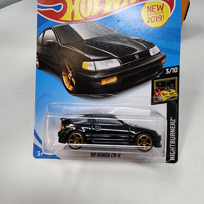 '88 Honda CR-X #49 * BLACK * 2019 Hot Wheels