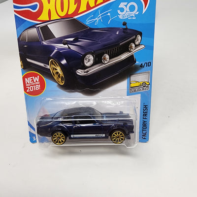 Custom Ford Maverick #219 * Dark Blue * 2018 Hot Wheels