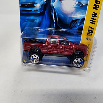 Dodge RAM 1500 #5 * Burgundy * 2007 Hot Wheels