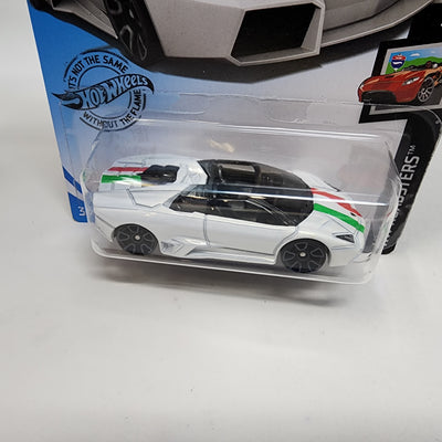 Lamborghini Reventon Roadster #18 * WHITE * 2019 Hot Wheels