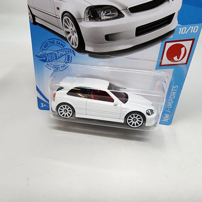 '99 Honda Civic type R EK9 #214 * WHITE * 2021 Hot Wheels