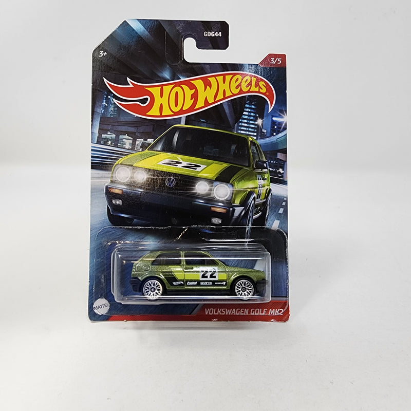 Volkswagen Golf MK2 * Green * Hot Wheels Street Cult Racers Walmart Only