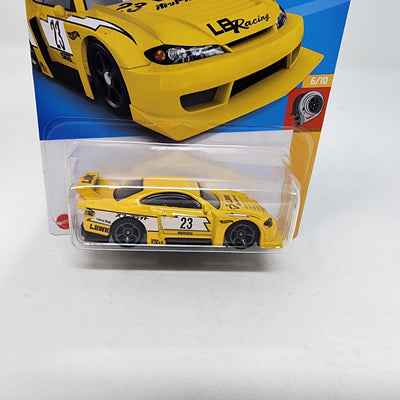 LB Super Silhouette Nissan Silvia S15 #110 * Yellow * 2022 Hot Wheels USA Card