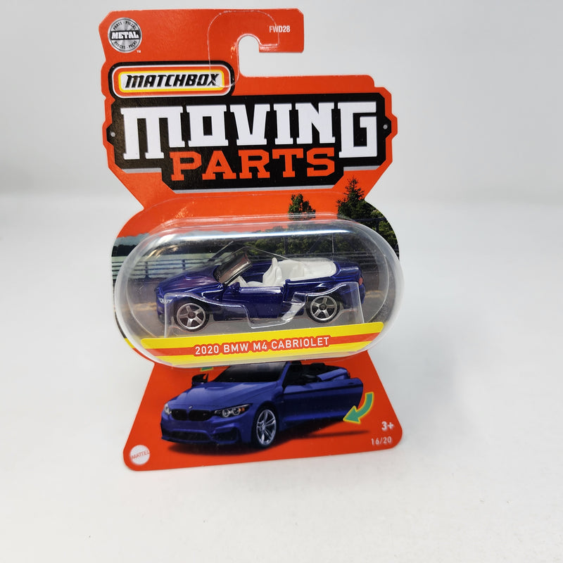 2020 BMW M4 Cabriolet * BLUE * Matchbox Moving Parts